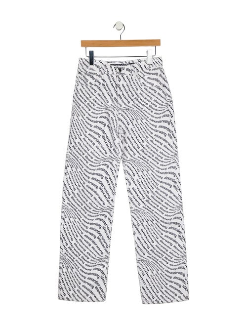 Alexander Wang Mid-Rise Straight Leg Jeans
