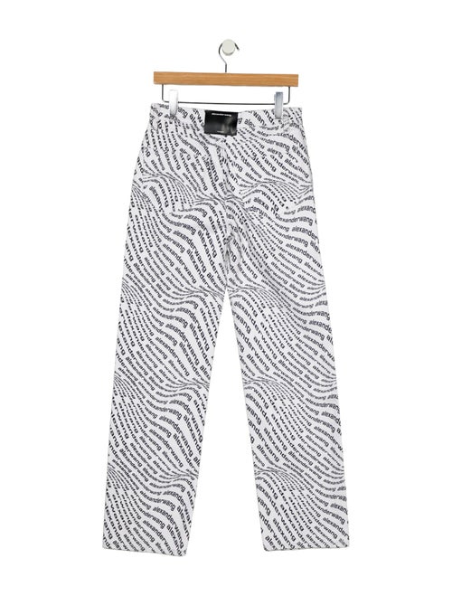 Alexander Wang Mid-Rise Straight Leg Jeans