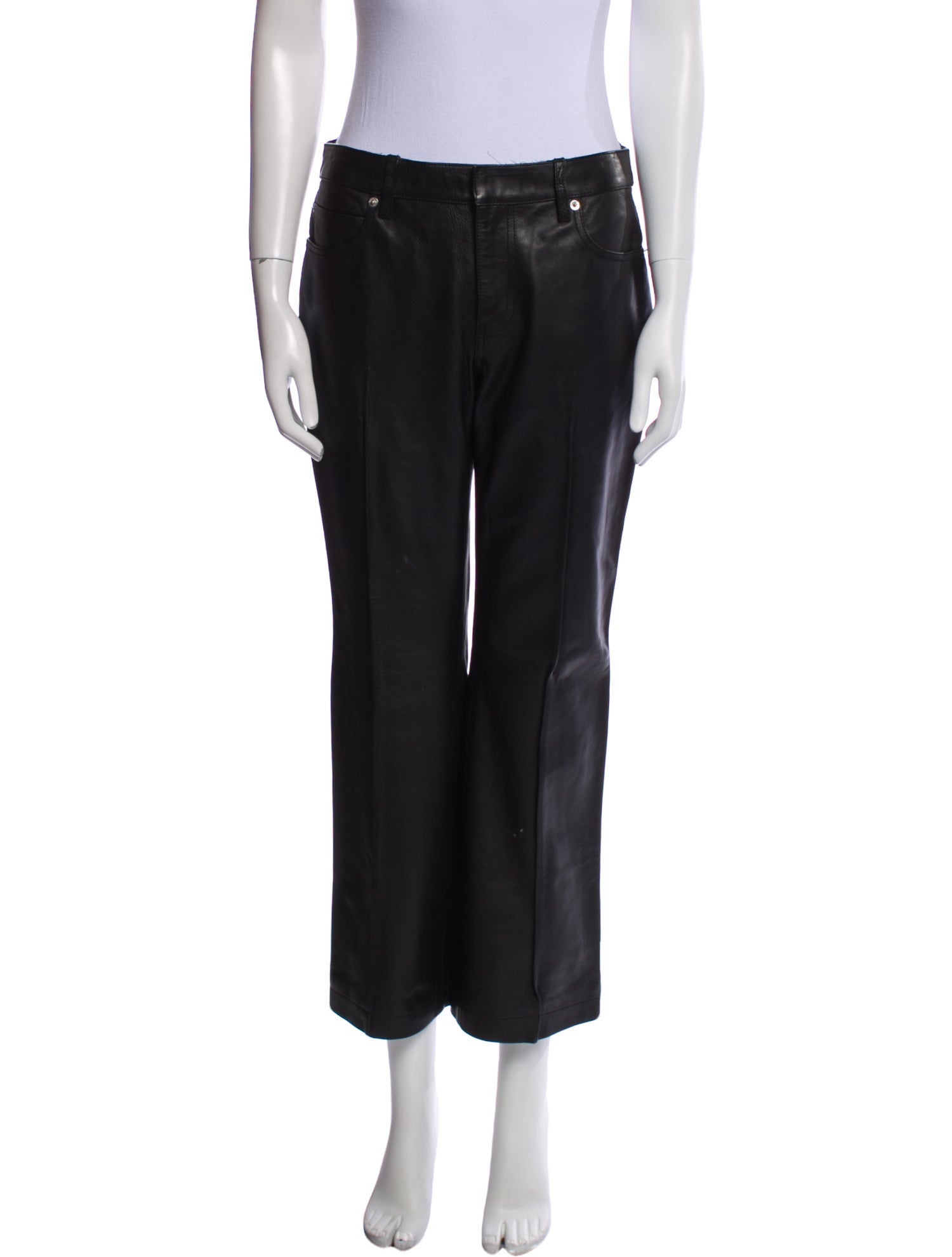 Alexander Wang Leather Wide Leg Pants
