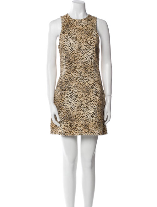 Alexander Wang Animal Print Mini Dress