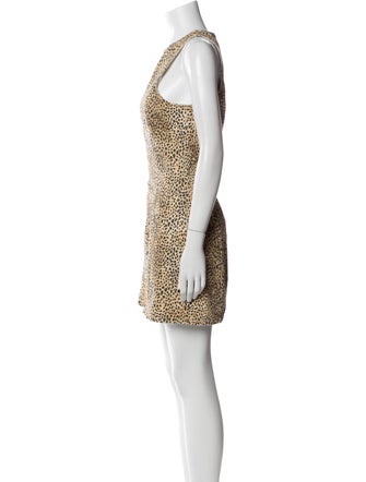 Alexander Wang Animal Print Mini Dress