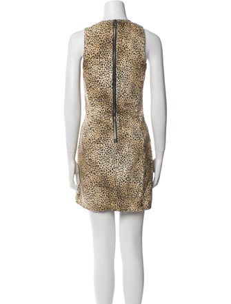 Alexander Wang Animal Print Mini Dress