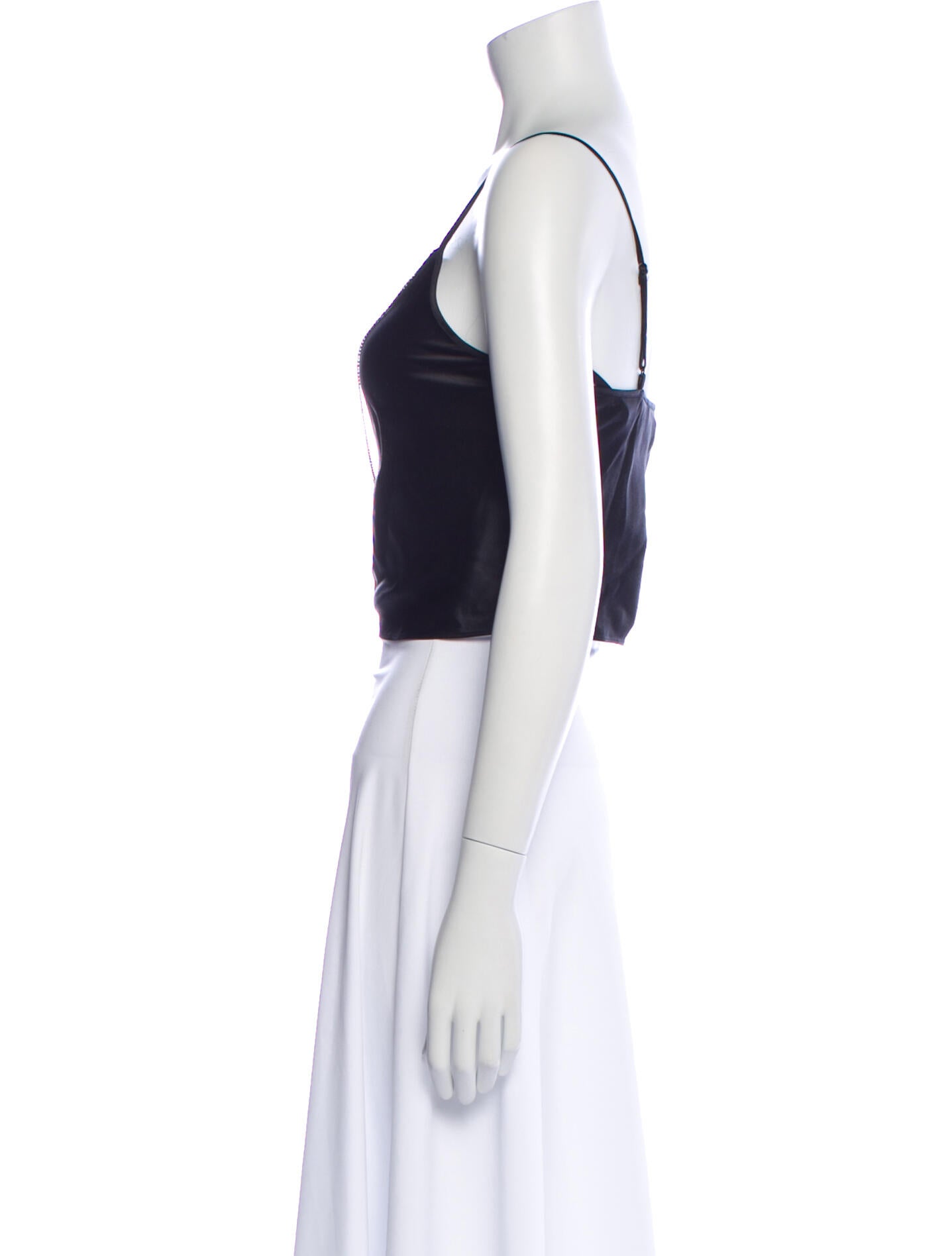 Alexander Wang Silk Scoop Neck Crop Top w/ Tags