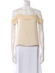 Alexander Wang Silk Square Neckline Crop Top