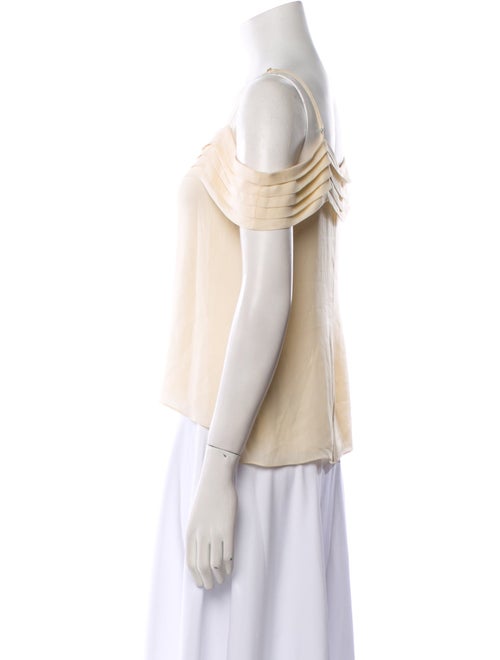 Alexander Wang Silk Square Neckline Crop Top