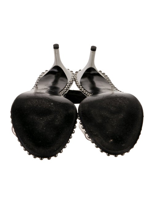 Alexander Wang Leather Studded Accents Slingback Sandals