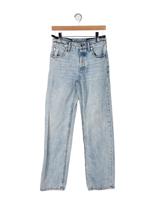 Alexander Wang Mid-Rise Straight Leg Jeans