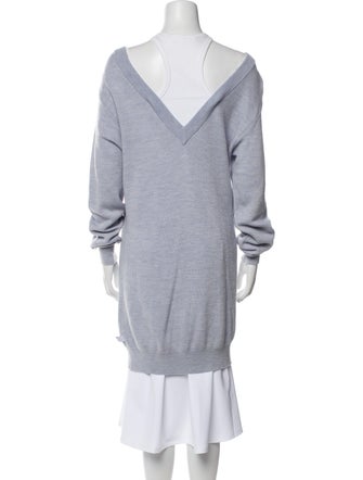 Alexander Wang Merino Wool Bateau Neckline Tunic