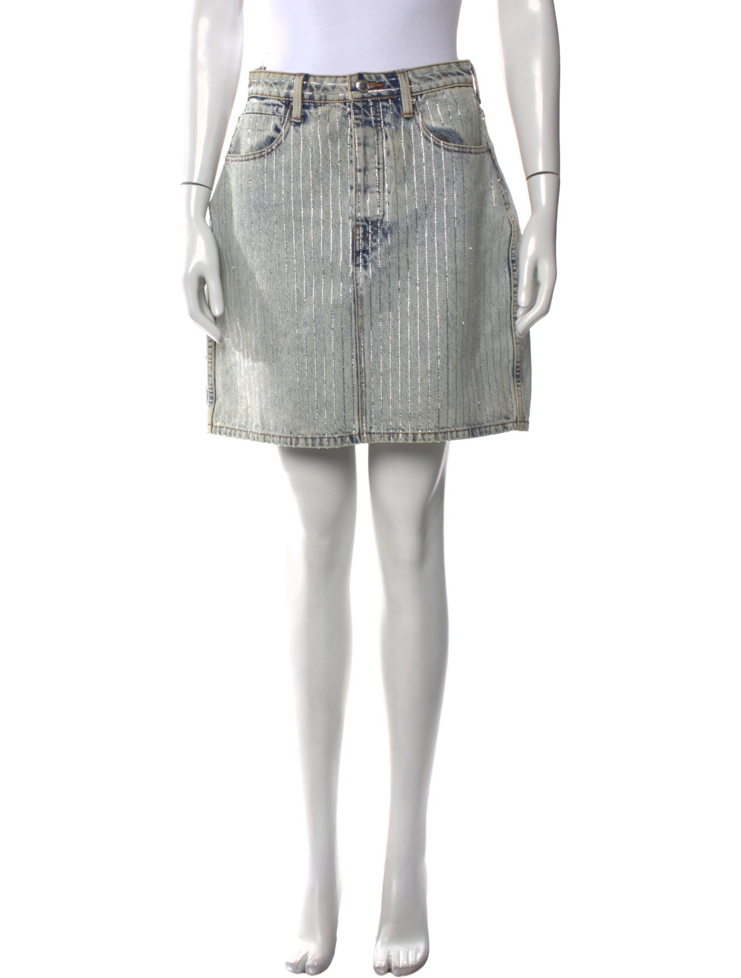 Alexander Wang Striped Mini Skirt