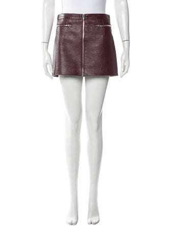 Alexander Wang Calf Leather Mini Skirt