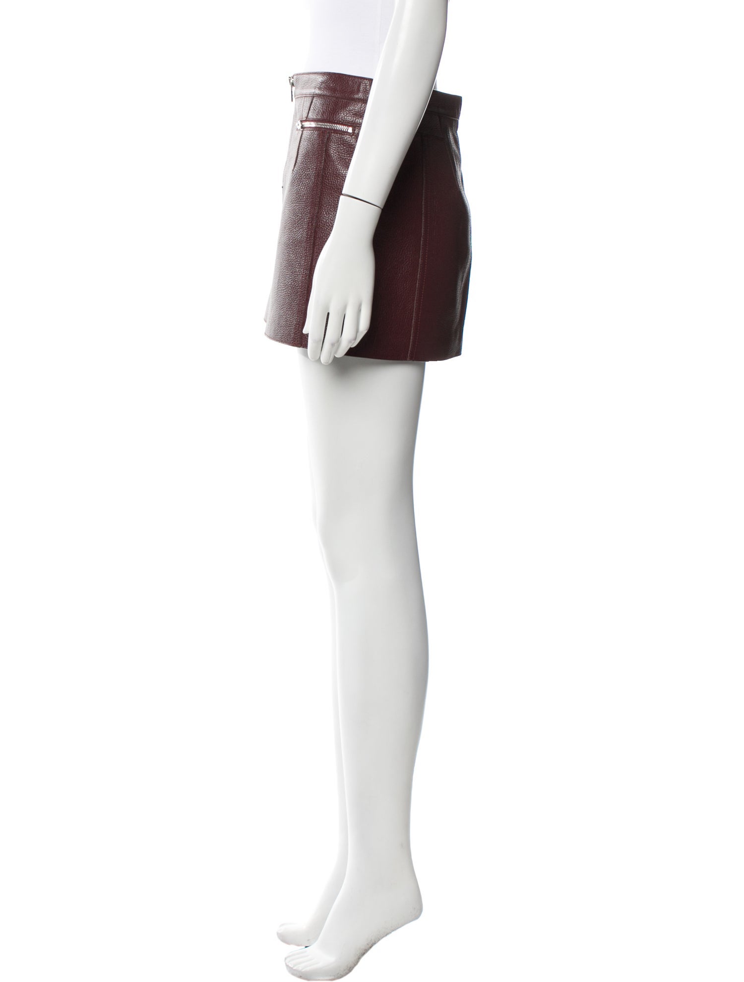 Alexander Wang Calf Leather Mini Skirt