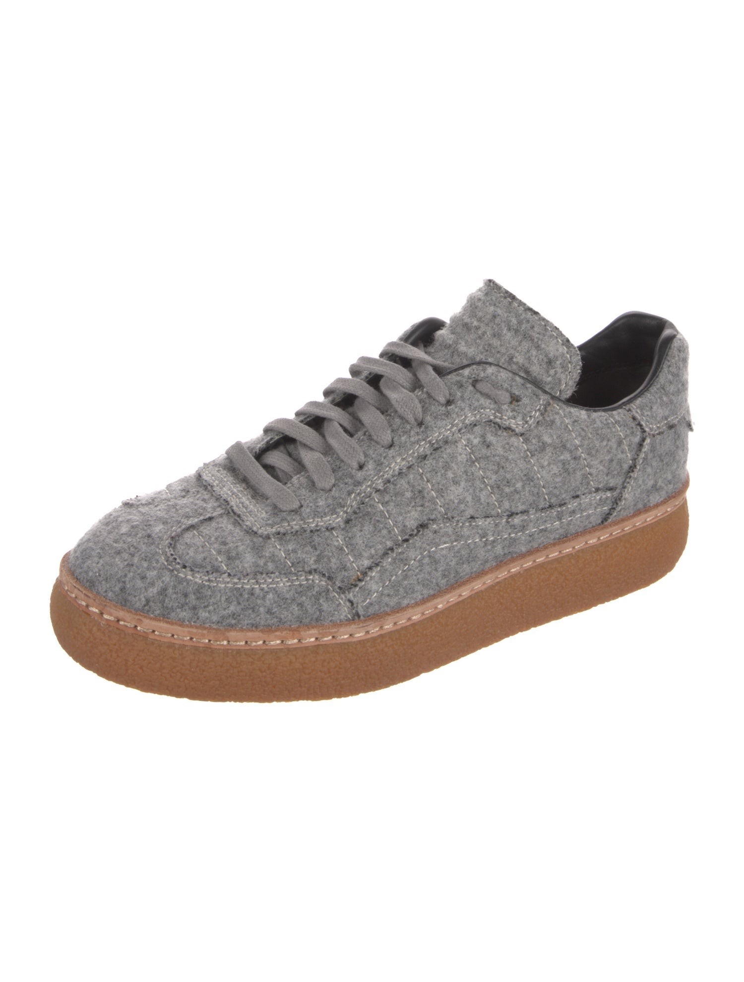 Alexander Wang Wool Colorblock Pattern Sneakers