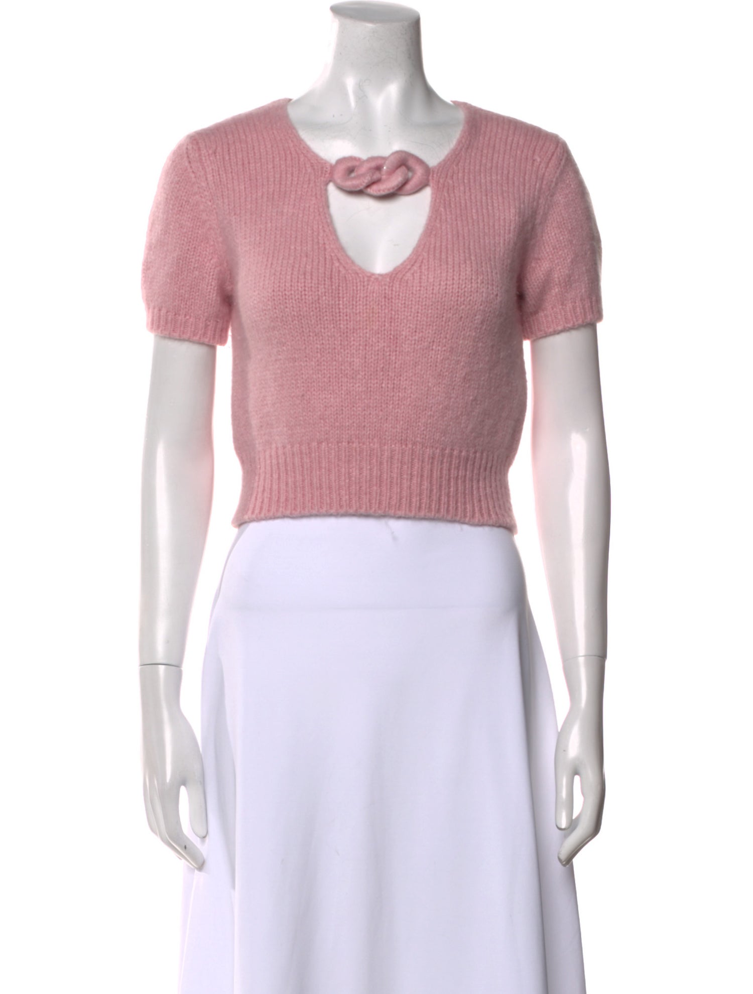 Alexander Wang Alpaca Square Neckline Sweater