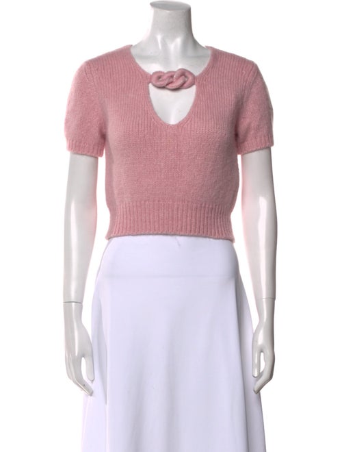 Alexander Wang Alpaca Square Neckline Sweater