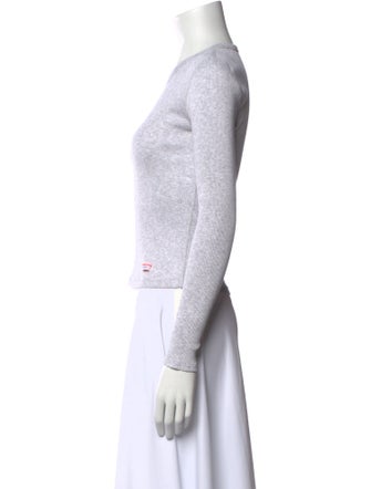 Alexander Wang Crew Neck Long Sleeve Top