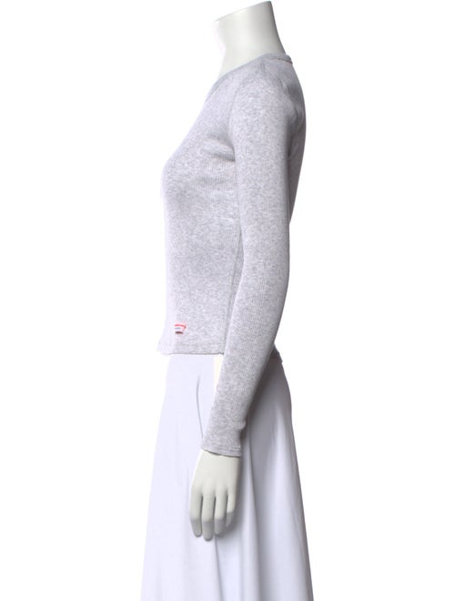 Alexander Wang Crew Neck Long Sleeve Top