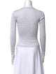 Alexander Wang Crew Neck Long Sleeve Top