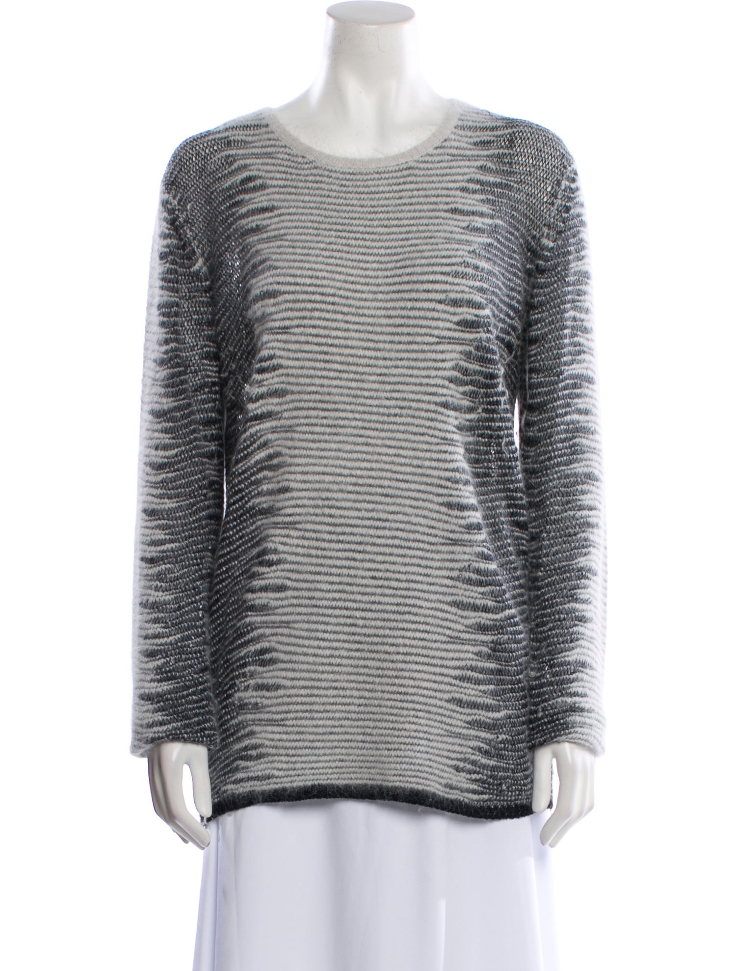 Alexander Wang Striped Scoop Neck Sweater