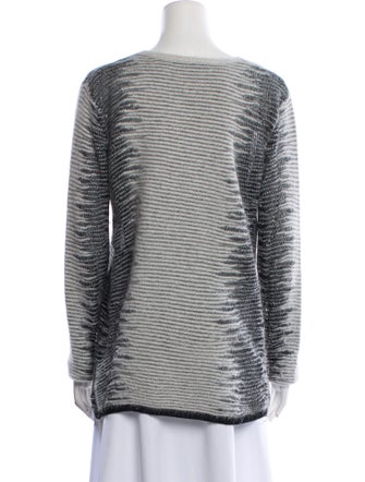 Alexander Wang Striped Scoop Neck Sweater