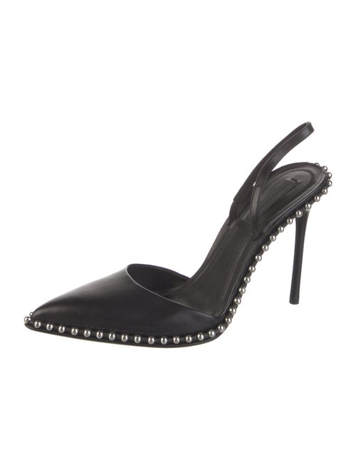 Alexander Wang Leather Studded Accents Slingback Pumps