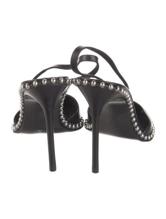 Alexander Wang Leather Studded Accents Slingback Pumps
