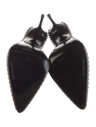 Alexander Wang Leather Studded Accents Slingback Pumps