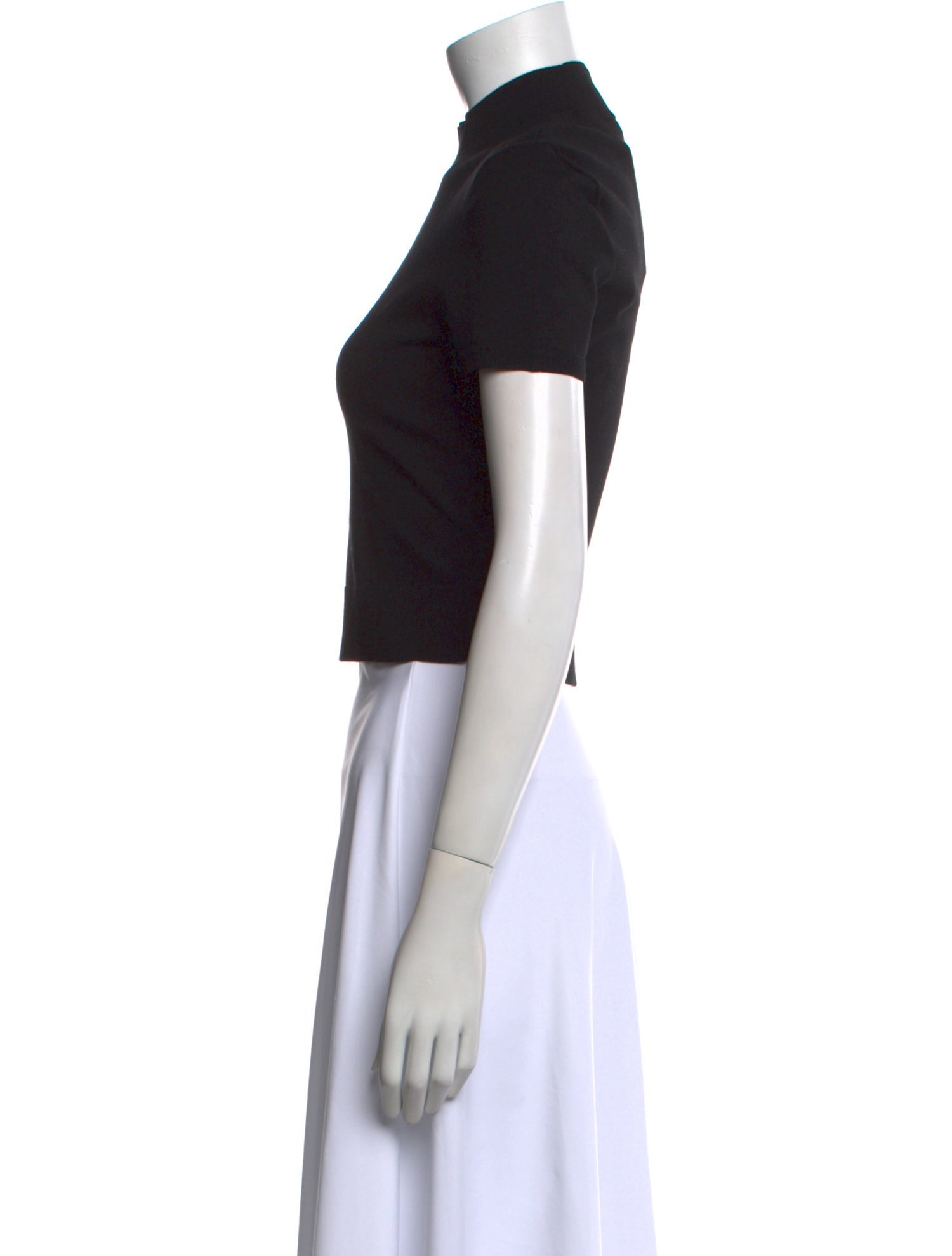 Alexander Wang Mock Neck Short Sleeve Crop Top w/ Tags