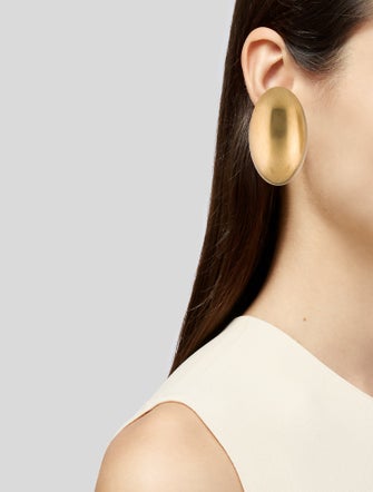 Alexander Wang Oval Earclip Earrings