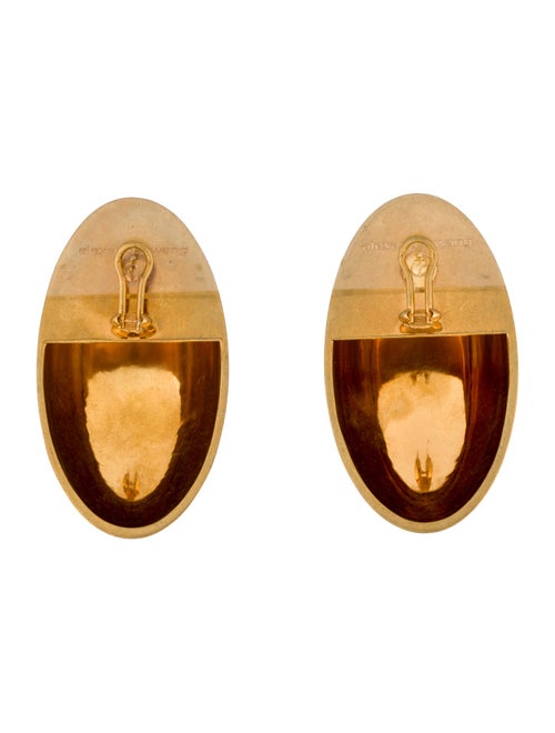Alexander Wang Oval Earclip Earrings