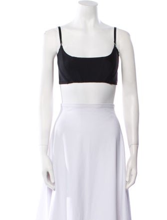 Alexander Wang Nylon Square Neckline Crop Top