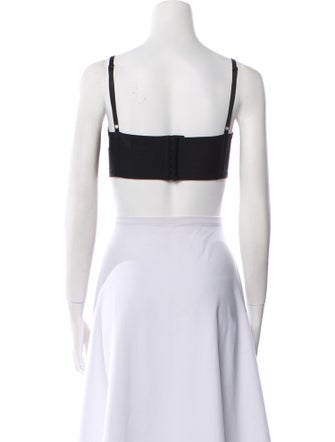 Alexander Wang Nylon Square Neckline Crop Top