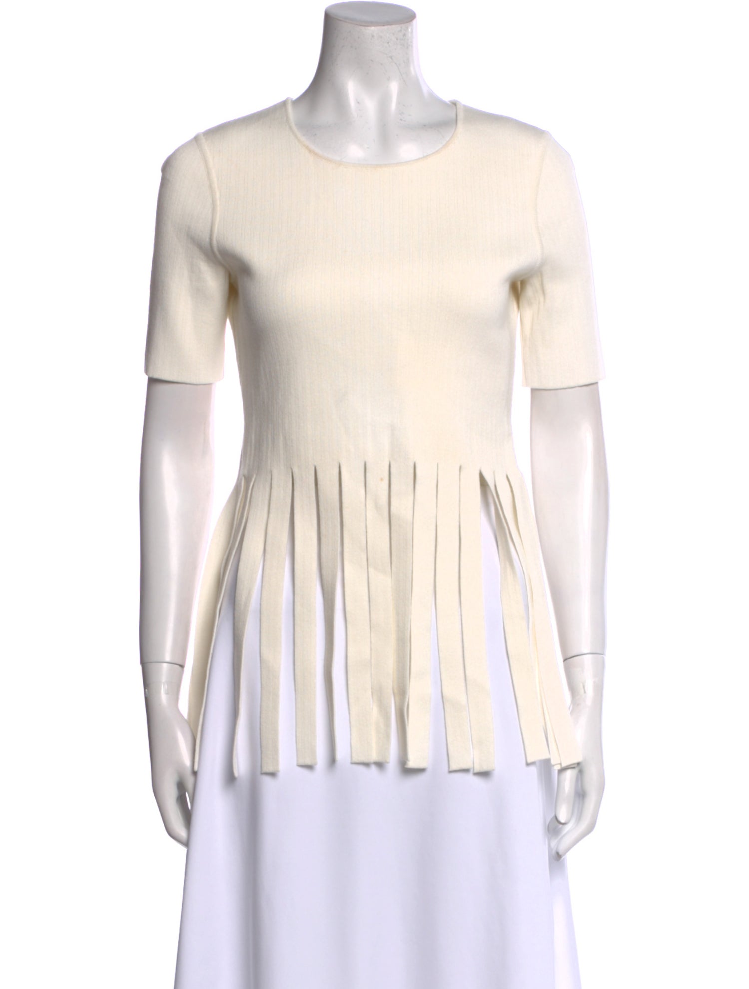 Alexander Wang Striped Crew Neck Top