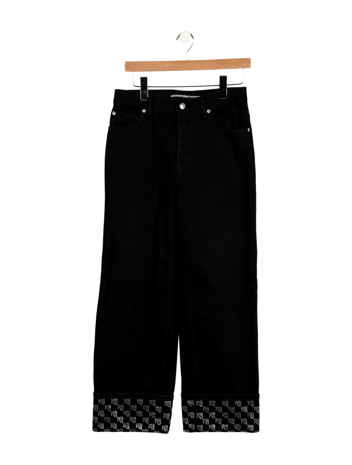 Alexander Wang Mid-Rise Wide Leg Jeans