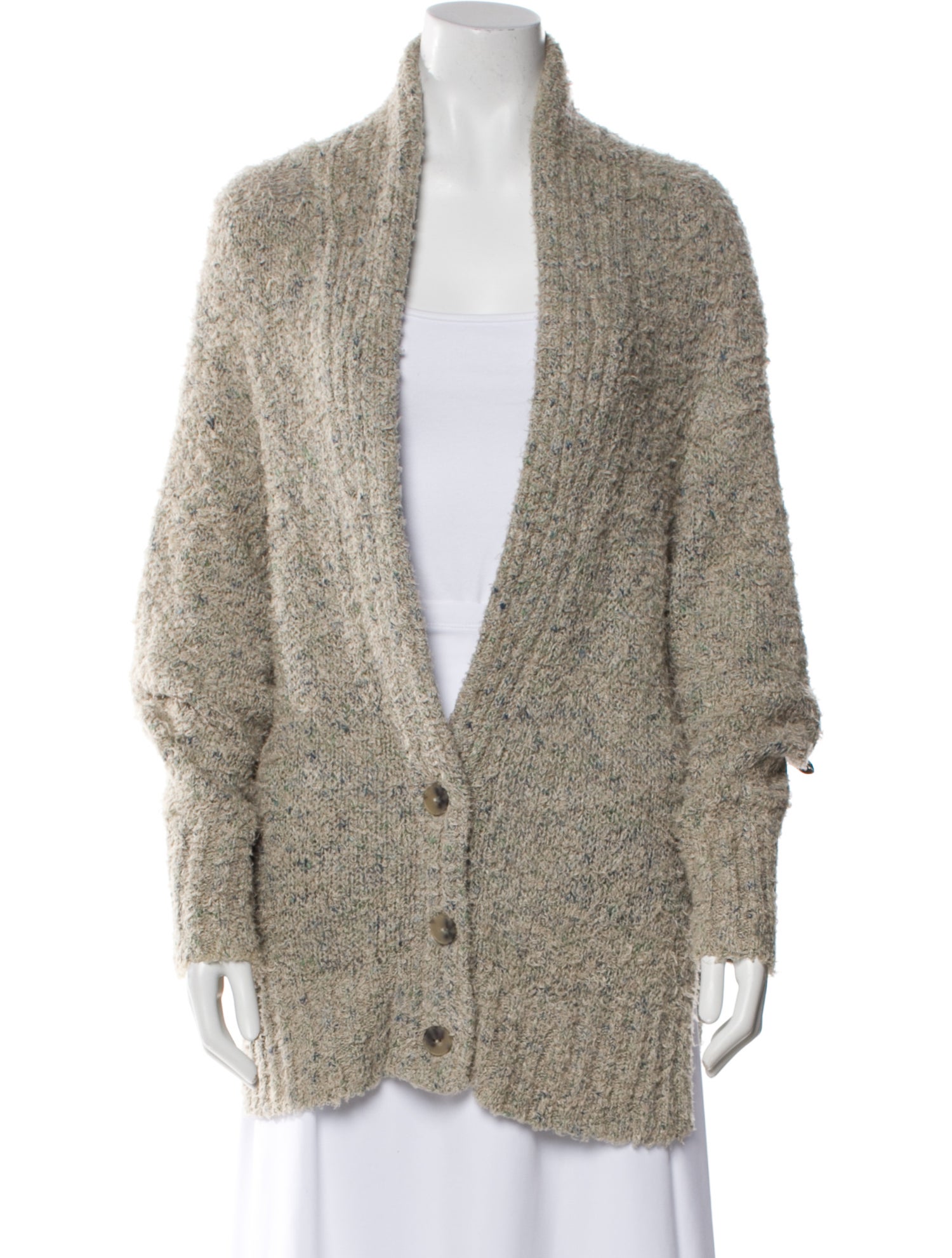 Alexander Wang Linen Plunge Neckline Sweater