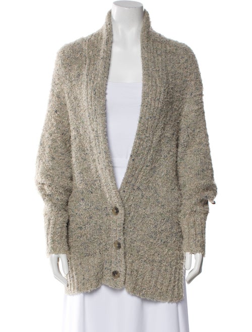 Alexander Wang Linen Plunge Neckline Sweater