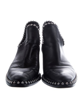 Alexander Wang Leather Studded Accents Boots