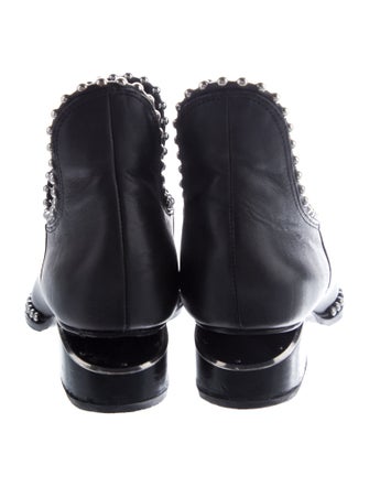 Alexander Wang Leather Studded Accents Boots