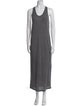 Alexander Wang Scoop Neck Long Dress