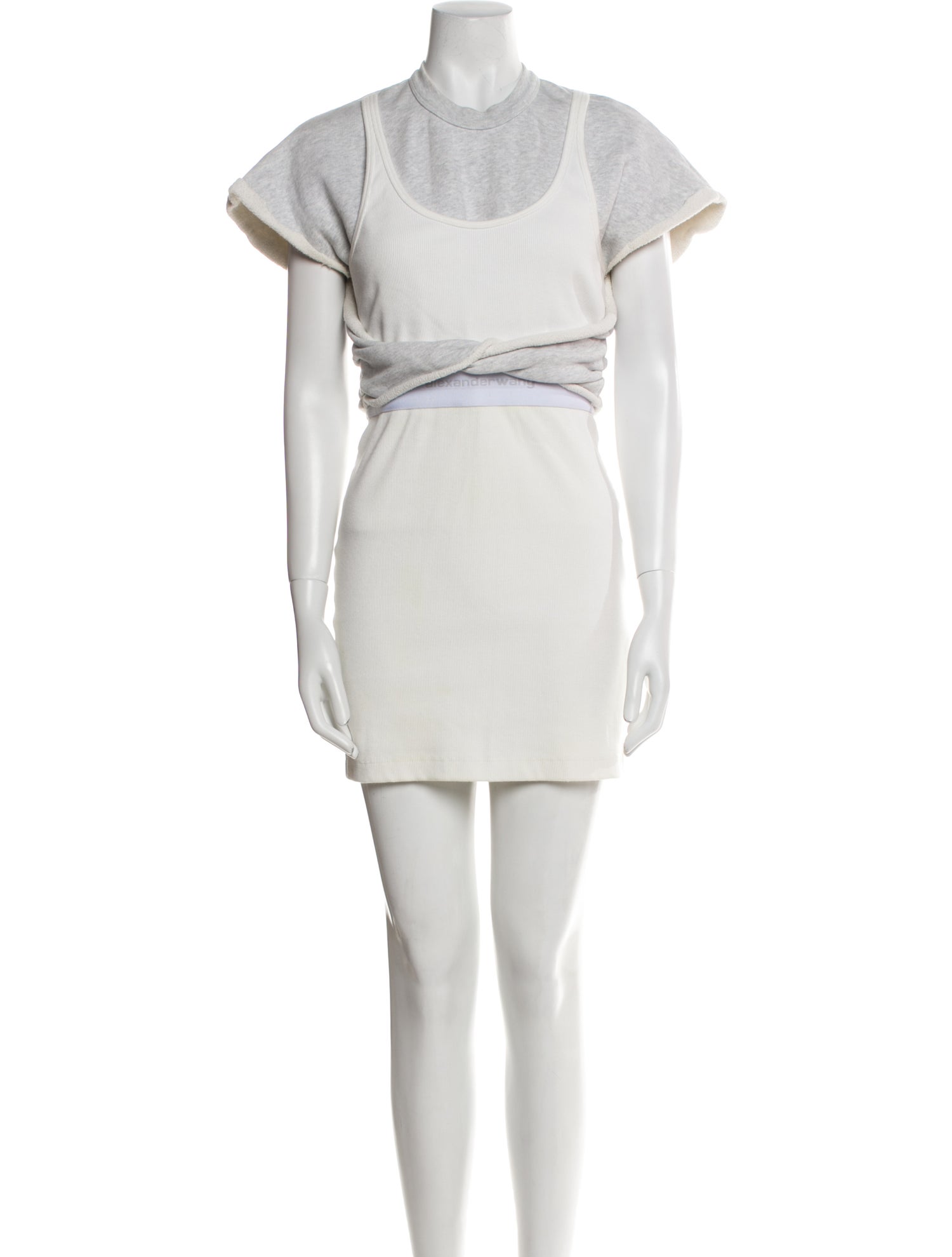 Alexander Wang Crew Neck Mini Dress