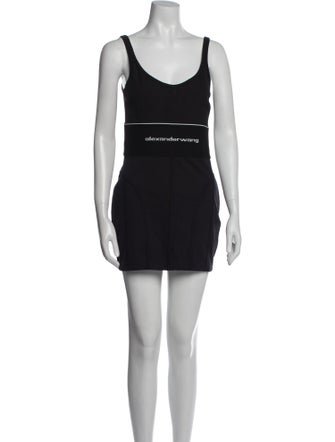 Alexander Wang Scoop Neck Mini Dress