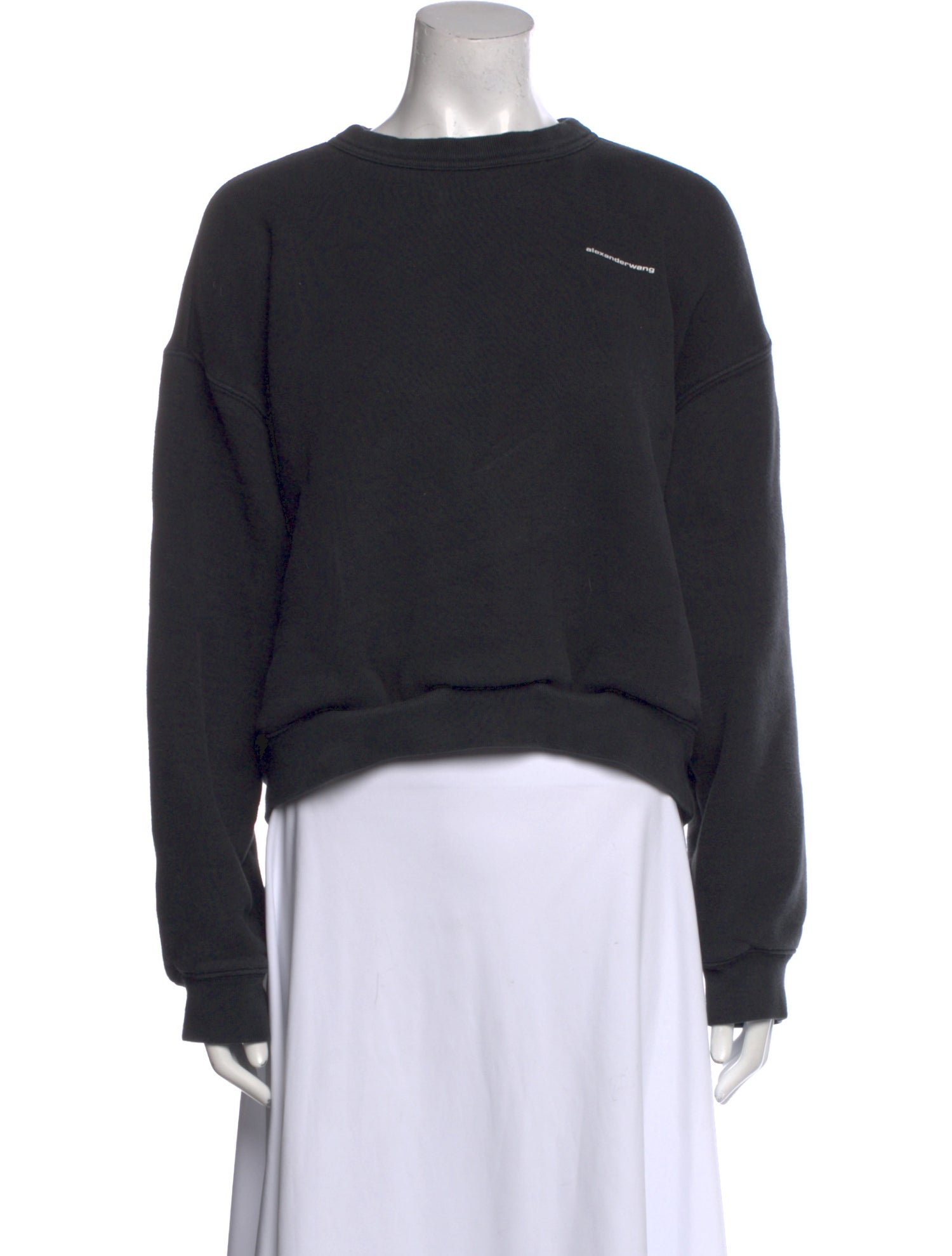 Alexander Wang Crew Neck Long Sleeve Sweatshirt