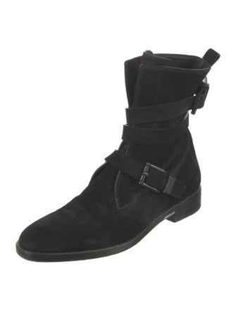 Alexander Wang Suede Combat Boots