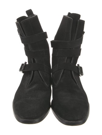 Alexander Wang Suede Combat Boots