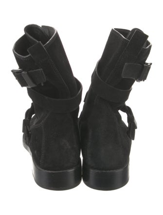 Alexander Wang Suede Combat Boots