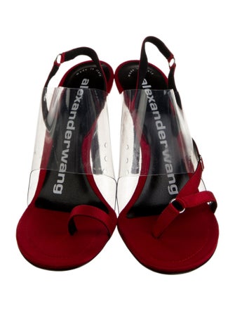 Alexander Wang Satin Slingback Sandals