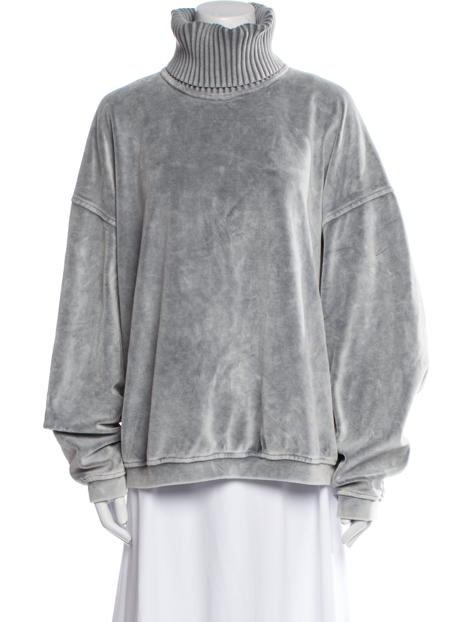 Alexander Wang Mock Neck Long Sleeve Sweatshirt