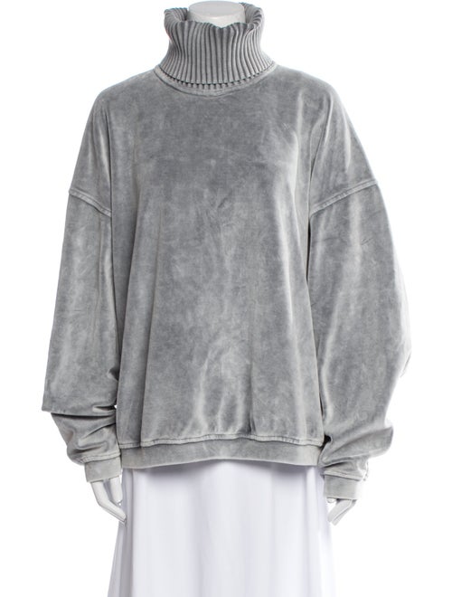 Alexander Wang Mock Neck Long Sleeve Sweatshirt