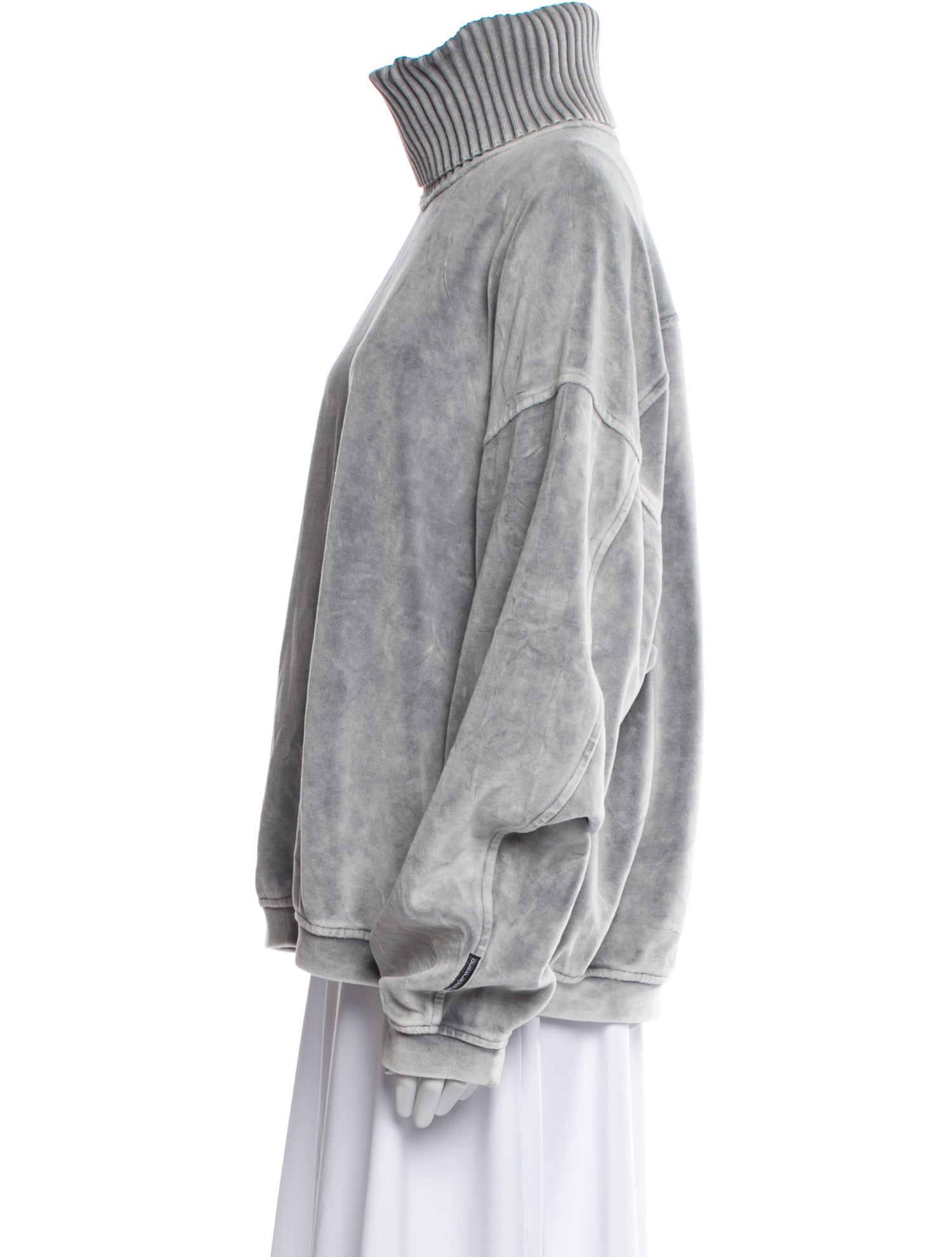 Alexander Wang Mock Neck Long Sleeve Sweatshirt