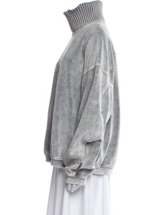 Alexander Wang Mock Neck Long Sleeve Sweatshirt