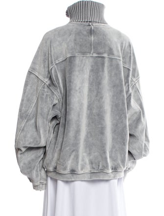 Alexander Wang Mock Neck Long Sleeve Sweatshirt